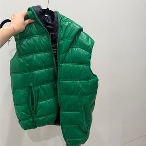 Zara Emerald Green Puffer Vest